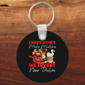 Cooking Cook Kitchen Chef Chefs Don't Make Mistake キーホルダー (正面)