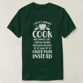 Cooking Cook Pizza Kitchen Chef Tシャツ (デザイン正面)