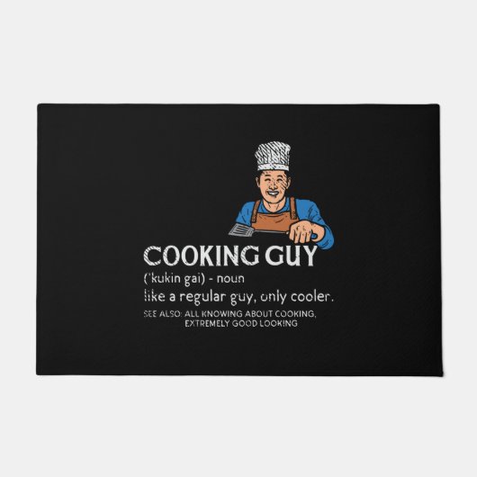 Cooking Guy Definition ドアマット (正面)