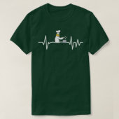 Cooking Heartbeat Kitchen Baking Culinary Chef Foo Tシャツ (デザイン正面)