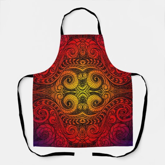 Cooking in Color Doodle Apron エプロン (正面)
