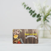 Cooking Instructor / Chef / Cook service 名刺 (スタンド正面)