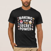 Cooking Is My Favorite Hobby Culinary Typography Tシャツ (正面)