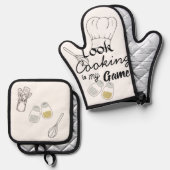 Cooking is my Game 鍋つかみ&鍋敷きセット (正面/裏面)
