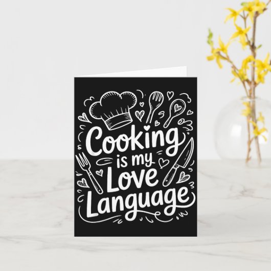 Cooking Is My Love Language, Culinary Chef And Kit カード (黄色い花)