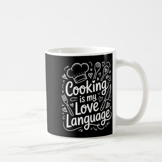 Cooking Is My Love Language, Culinary Chef And Kit コーヒーマグカップ (右)