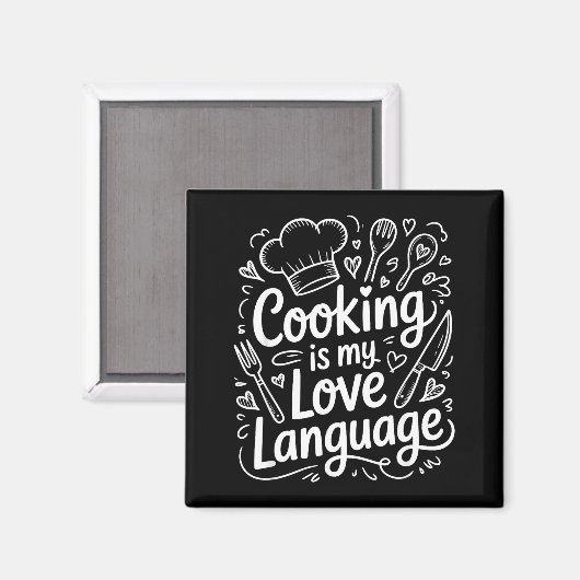 Cooking Is My Love Language, Culinary Chef And Kit マグネット (正面/裏面)