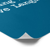 Cooking Is My Love Language Funny Quotes  ポスター (角)