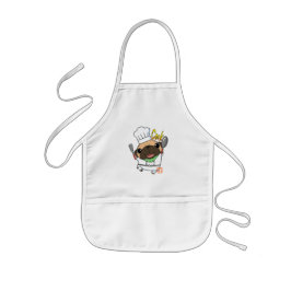 Cooking Pug 子供用エプロン