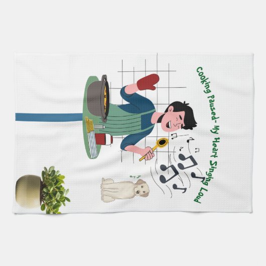 Cooking Singing キッチンタオル (横)