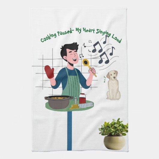 Cooking Singing キッチンタオル (縦)