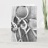 Cooking Spoons Blank Note Card ノートカード (正面)