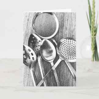 Cooking Spoons Blank Note Card ノートカード