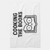 Cooking the Books - Funny Accounting Pun キッチンタオル (縦)