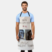 Cooking with Double the Love エプロン (着用した状態)