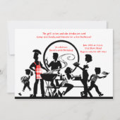 Cookoutの誕生日の招待状 招待状 (正面)