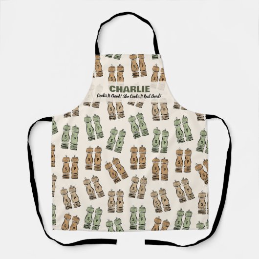 Cooks It Good Personalized  エプロン (正面)