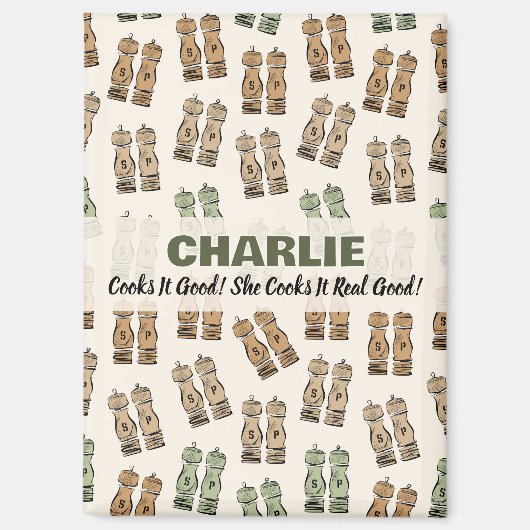 Cooks It Good Personalized  マグネット (正面)