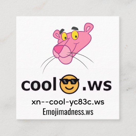 cool スクエア名刺 (正面)