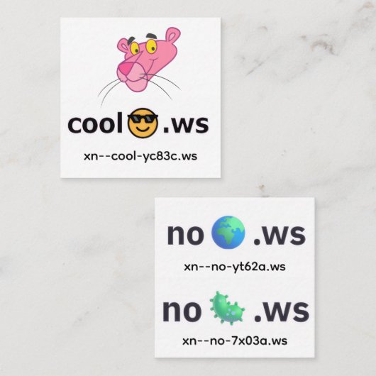 cool スクエア名刺 (正面/裏面)