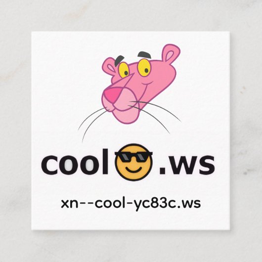 cool スクエア名刺 (正面)
