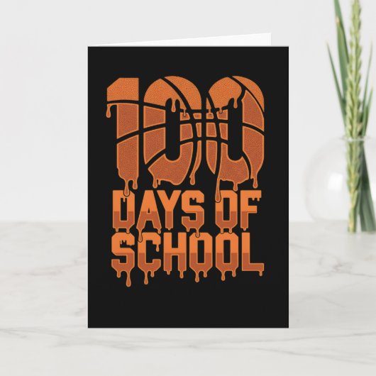 Cool 100 Days School Basketball Lover Classroom カード (正面)