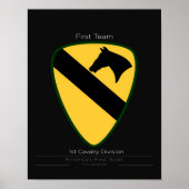 cool 1st Cavalry Division ポスター (正面)