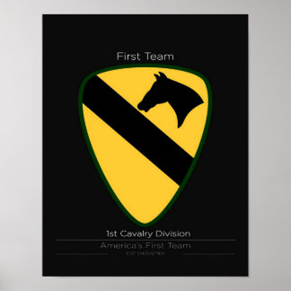 cool 1st Cavalry Division ポスター