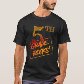 Cool 5th Grade Rocks  Teacher Back To School Tシャツ (正面)