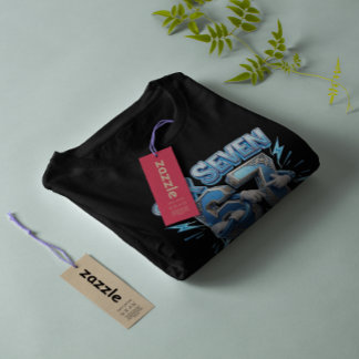 Cool 67 Meme Six Seven Blue Cartoon Characters Tシャツ