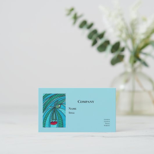 Cool Abstract Business Cards 名刺 (スタンド正面)