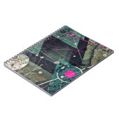 Cool Abstract Digital Graffiti Art Geometic ノートブック (左側)