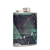 Cool Abstract Digital Graffiti Art Geometic フラスク (右)