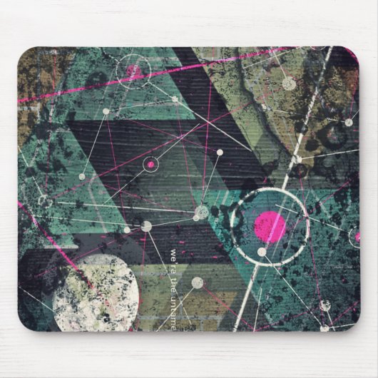 Cool Abstract Digital Graffiti Art Geometic マウスパッド (正面)