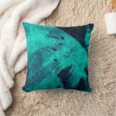 Cool Abstract Jagged Blue Art クッション (ブランケット)