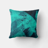 Cool Abstract Jagged Blue Art クッション (裏面)