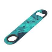 Cool Abstract Jagged Blue Art Personalised スピード栓抜き (裏面アングル)