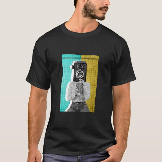 Cool Abstract Photo Idea Illustration  Graphic Des Tシャツ (正面)