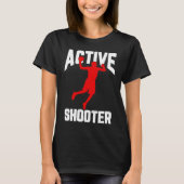 Cool Active Shooter Basketball Men Women Tシャツ (正面)