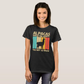 Cool Alpaca For Men Women Peruvian Animal Alpaca   Tシャツ (正面フル)