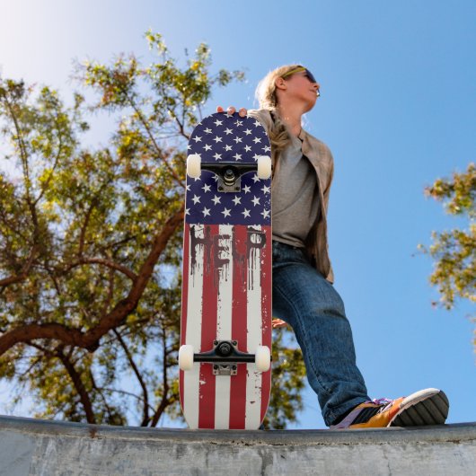 Cool American Flag Help Skateboard! スケートボード (室外1)