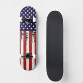 Cool American Flag Help Skateboard! スケートボード (正面)