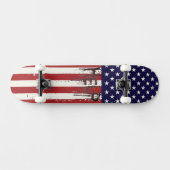 Cool American Flag Help Skateboard! スケートボード (横)