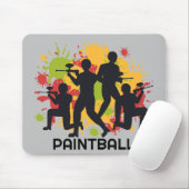 Cool and Colorful Paintball Scene マウスパッド (マウス)