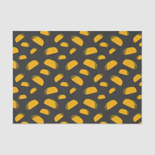 Cool and fun yummy taco pattern 薄葉紙 (正面)