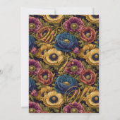 Cool Anemones Lakeside Wedding Save the Date (裏面)