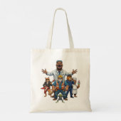 Cool Animals Squad Kids Valentine Classroom Exchan トートバッグ (裏面)