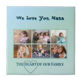 Cool Aqua 6-Photo Family Tribute タイル (正面)