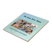 Cool Aqua 6-Photo Family Tribute タイル (側面)