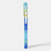 Cool Aqua Blue Turquiose Nautical Abstract Case-Mate iPhoneケース (裏面 / 左)